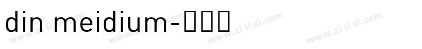 din meidium字体转换